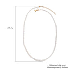 Natürlicher, äthiopischer Welo Opal Halskette ca. 45 cm 925 Silber Gelbgold Vermeil , ca. 34,00 ct.
