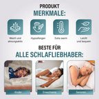 Serenity Night - Daunende-Steppdecke mit antiallergischem und antibakteriellem Mikrofaserbezug, 135 x 200 cm
