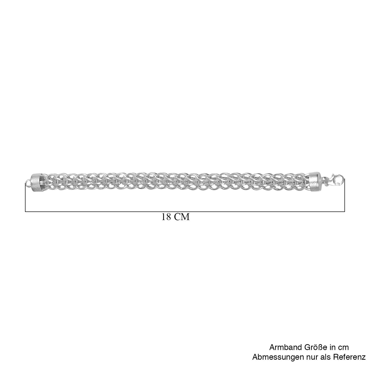 925 Silber Armband ca. 19 cm ca. 16,05g