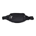 Nylon-Gürteltasche mit RFID-Schutz, 37x10x13,5cm, Schwarz