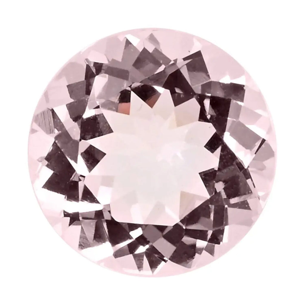 AAAA Rosa Morganit, Rund, Facettiert, ca. 8 mm, ca. 1.81 ct