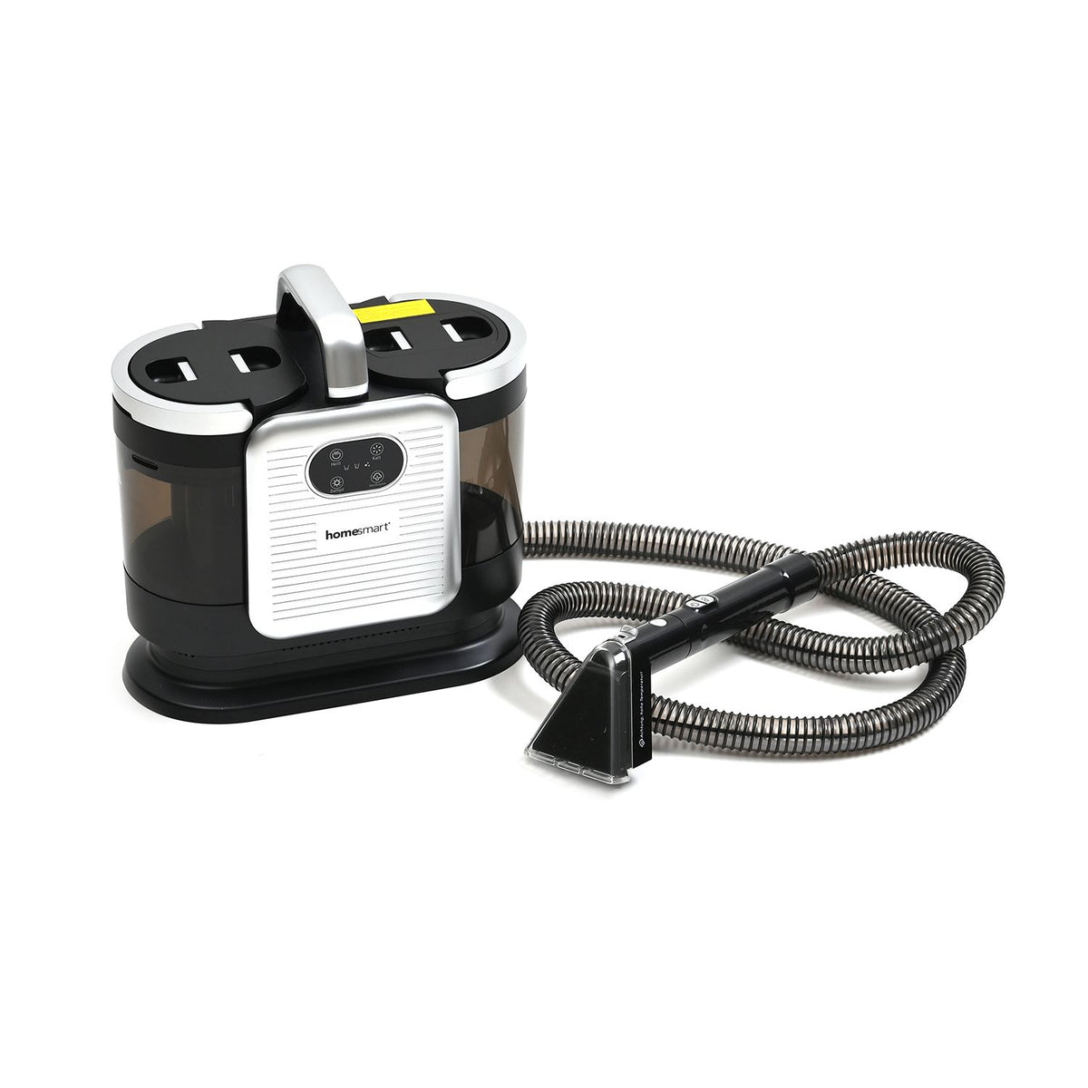HOMESMART - Tragbarer Teppich- und Polsterreiniger mit starker Saugkraft, Selbstreinigung, 1,78 m Schlauch, 5 m Kabel - leise und effizient, Größe 400x260x320 mm, Farbe Grau