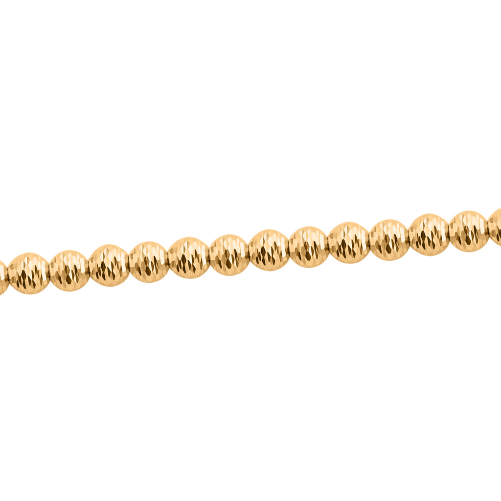 GORINI GIOIELLI - Diamantschliff Kugelarmband, 585 Gelbgold ca. 18 cm+ 2.5 cm Extender ca. 4,14g