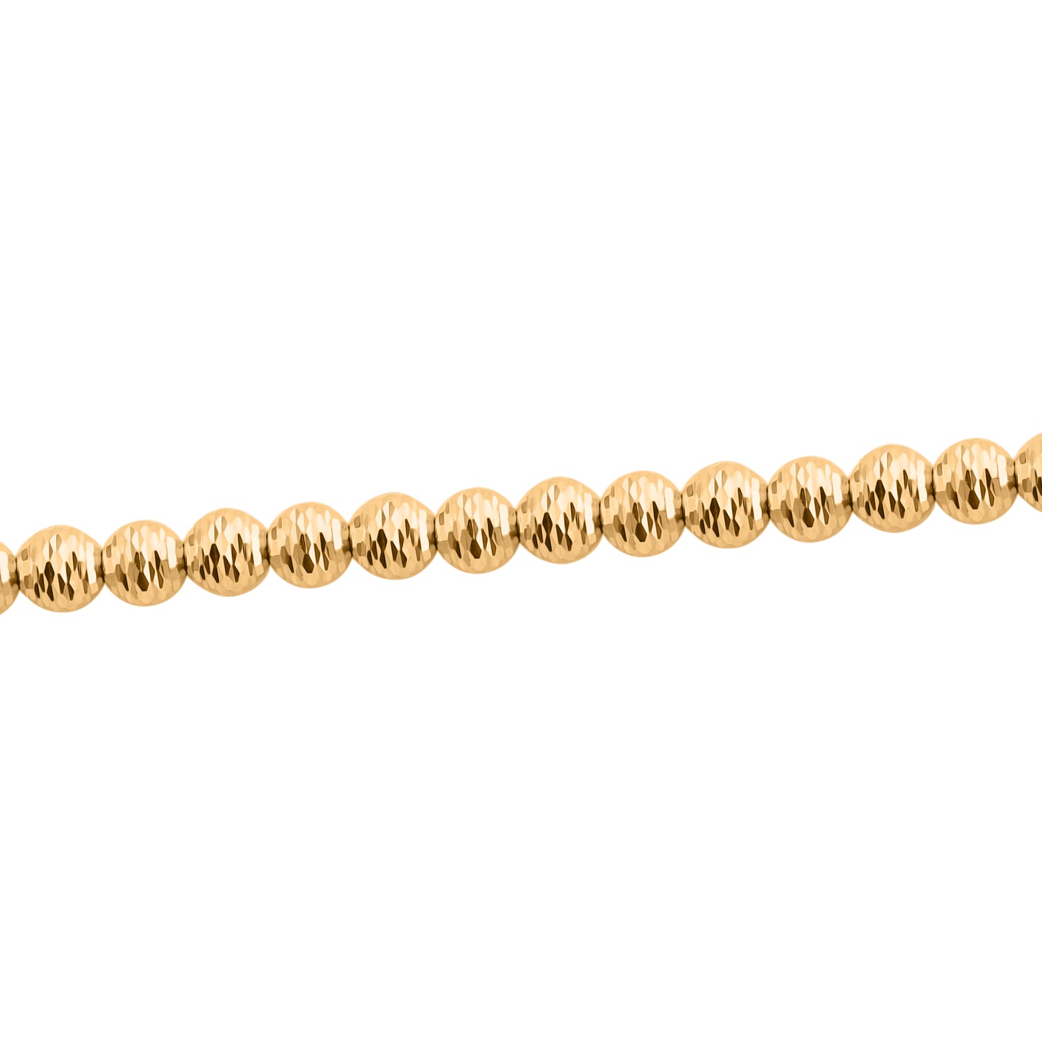 GORINI GIOIELLI - Diamantschliff Kugelarmband, 585 Gelbgold ca. 18 cm+ 2.5 cm Extender ca. 4,14g