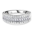 Lab Grown Diamant SI-GH SGL zertifiziert Ring 925 Silber rhodiniert (Größe 17.00) ca. 1.00 ct