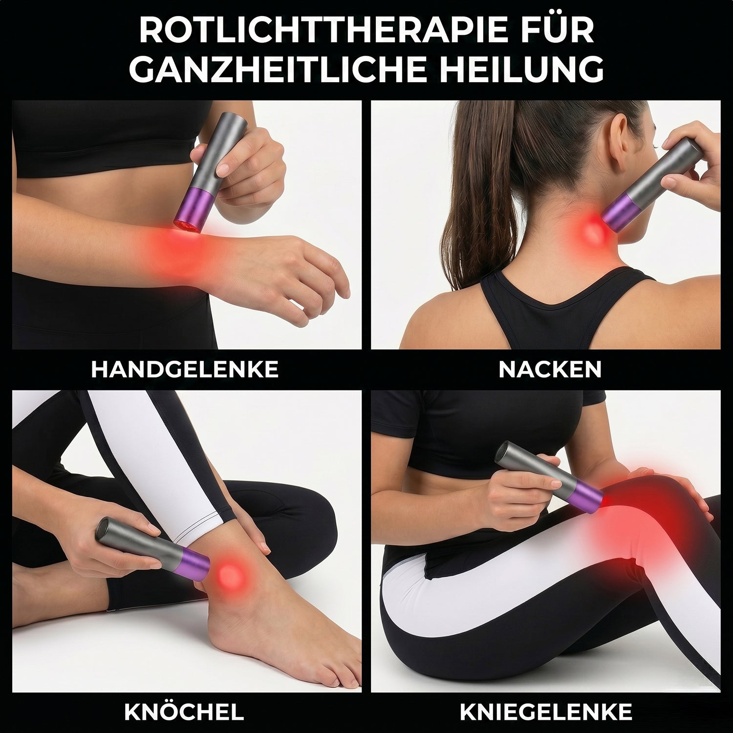 SOULSMART - Terralicht - Rotlichttherapie zur Schmerzlinderung, inkl. 2 wiederaufladbare Batterien