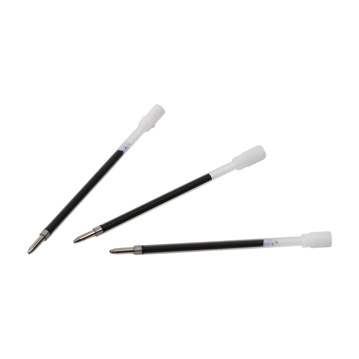 3er-Set Kugelschreiber mit Strassbesatz und Diamantspitze, inkl. 3 blauer Ersatzminen, 15cm,, Mehrfarbig