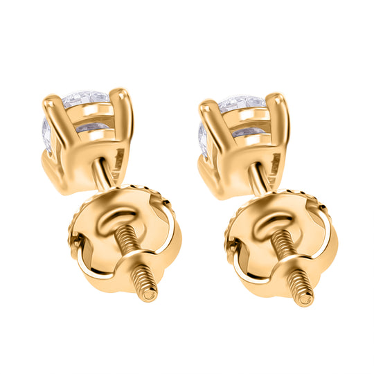 LUXURIANT DIAMOND - Lab Grown Diamant VS-EF SGL zertifiziert Ohrringe 375 Weißgold ca. 0.50 ct
