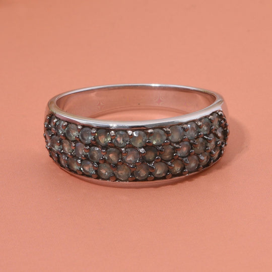 AA Alexandrit Ring 925 Silber rhodiniert ca. 1,48 ct