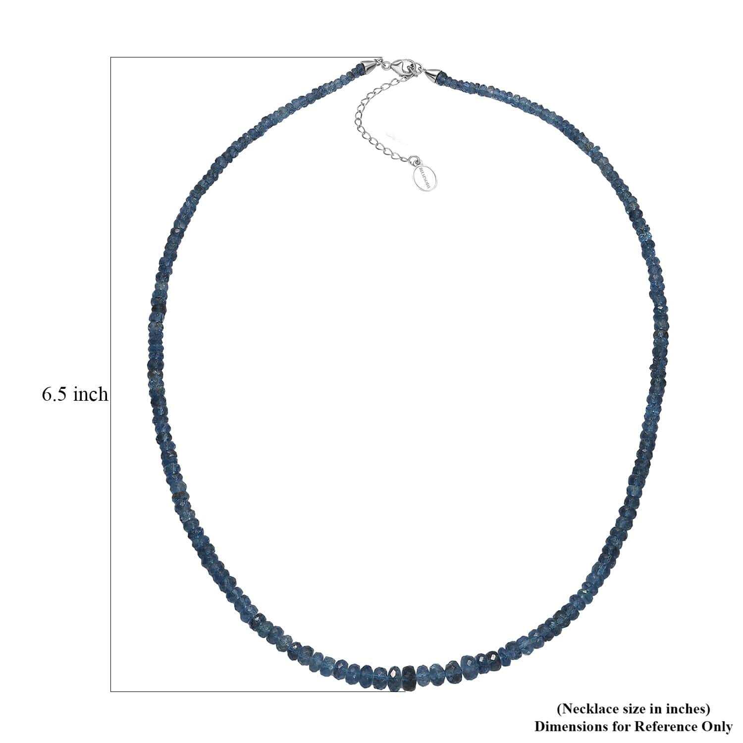 Rhapsody AAAA Santamaria Aquamarin Halskette ca. 45 cm 950 Platin ca. 65,00 ct.
