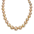 One of a Kind- ILIANA AAAA Südsee Goldene Perle Halskette ca. 45 cm 750 Gold Standard