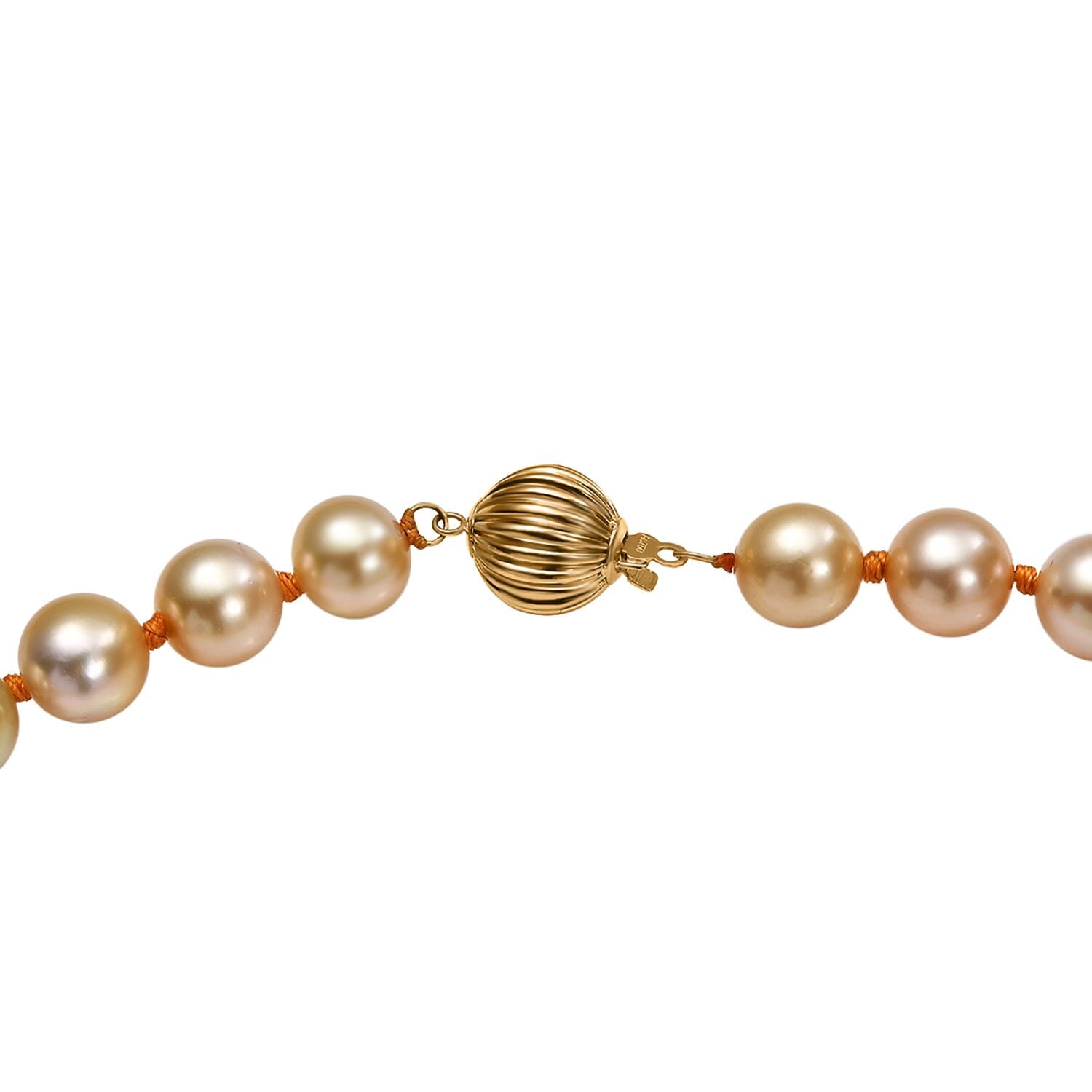 ILIANA AAAA Südsee Goldene Perle 45cm Halskette in 750 Gold