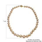 One of a Kind- ILIANA AAAA Südsee Goldene Perle Halskette ca. 45 cm 750 Gold Standard