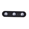 Solarbetriebene LED-Wandleuchte mit Farbwechsel, 10 Lichtmodi, ca. 230x47x36 mm