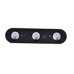 Solarbetriebene LED-Wandleuchte mit Farbwechsel, 10 Lichtmodi, ca. 230x47x36 mm