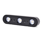 Solarbetriebene LED-Wandleuchte mit Farbwechsel, 10 Lichtmodi, ca. 230x47x36 mm
