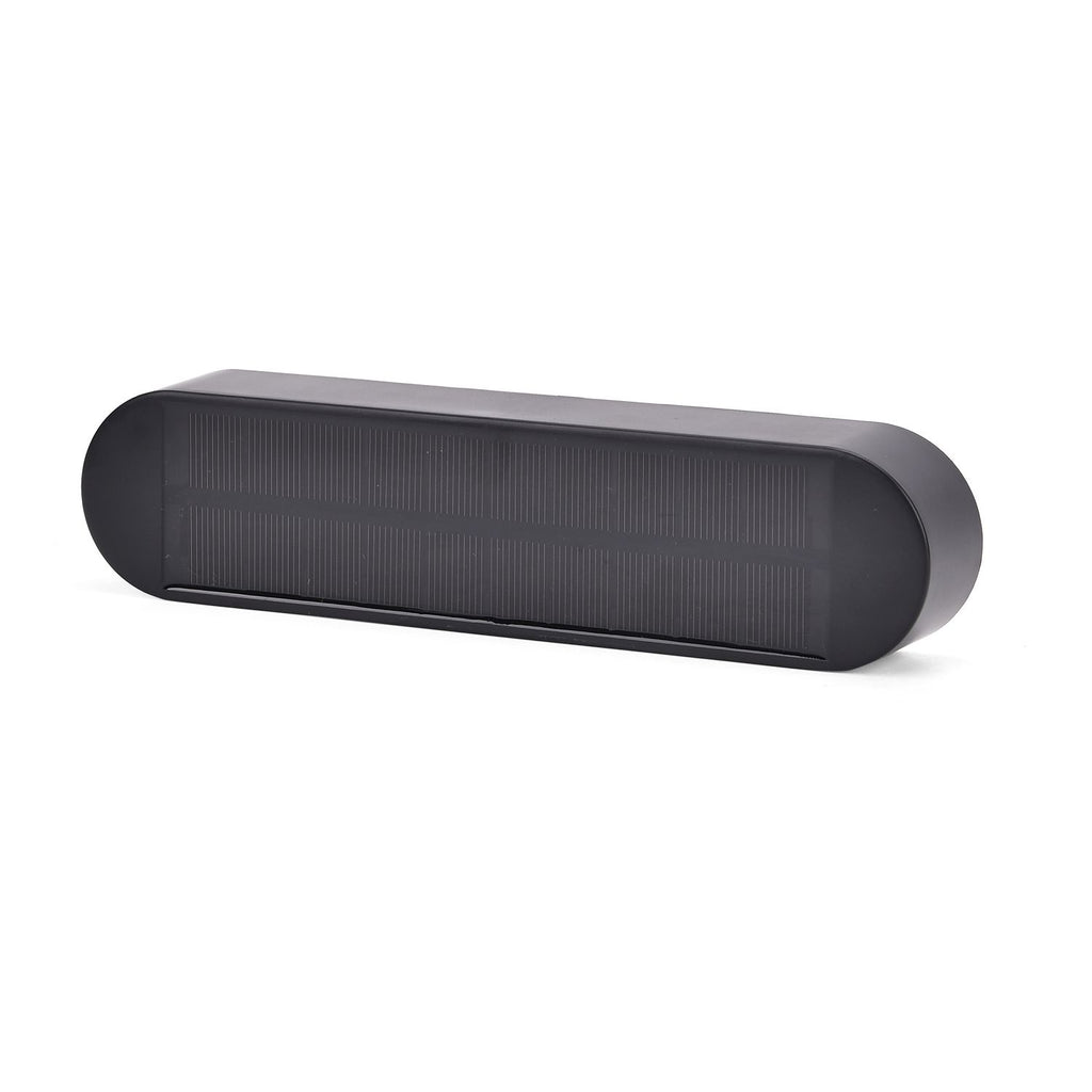 Solarbetriebene LED-Wandleuchte mit Farbwechsel, 10 Lichtmodi, ca. 230x47x36 mm