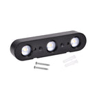Solarbetriebene LED-Wandleuchte mit Farbwechsel, 10 Lichtmodi, ca. 230x47x36 mm