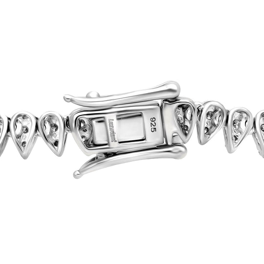 LUXURIANT DIAMOND - Lab Grown Diamant SI-GH SGL zertifiziert Halskette ca. 40.5 cm 925 Silber platiniert ca. 5.00 ct