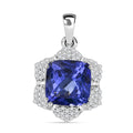 RHAPSODY AAAA Tansanit und VS Diamant Anhänger in 950 Platin - 4,20 ct.