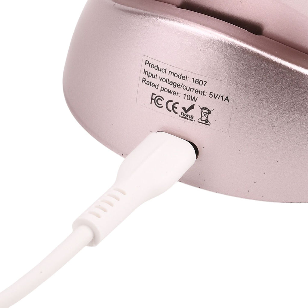 BEAUTECH - RF EMS Beauty-Gerät, 3 Modi, 3 Intensitätsstufen, Vibration, Aluminiumlegierung, mit Ladebasis, 80x77x36?mm, Silber