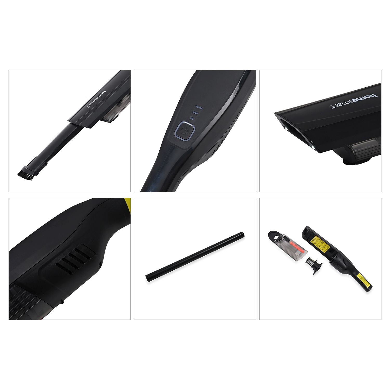 2-in-1 Stabstaubsauger, Kabellos, Handstaubsauger-Funktion, ABS, 45.2x7.5x7.7, Schwarz