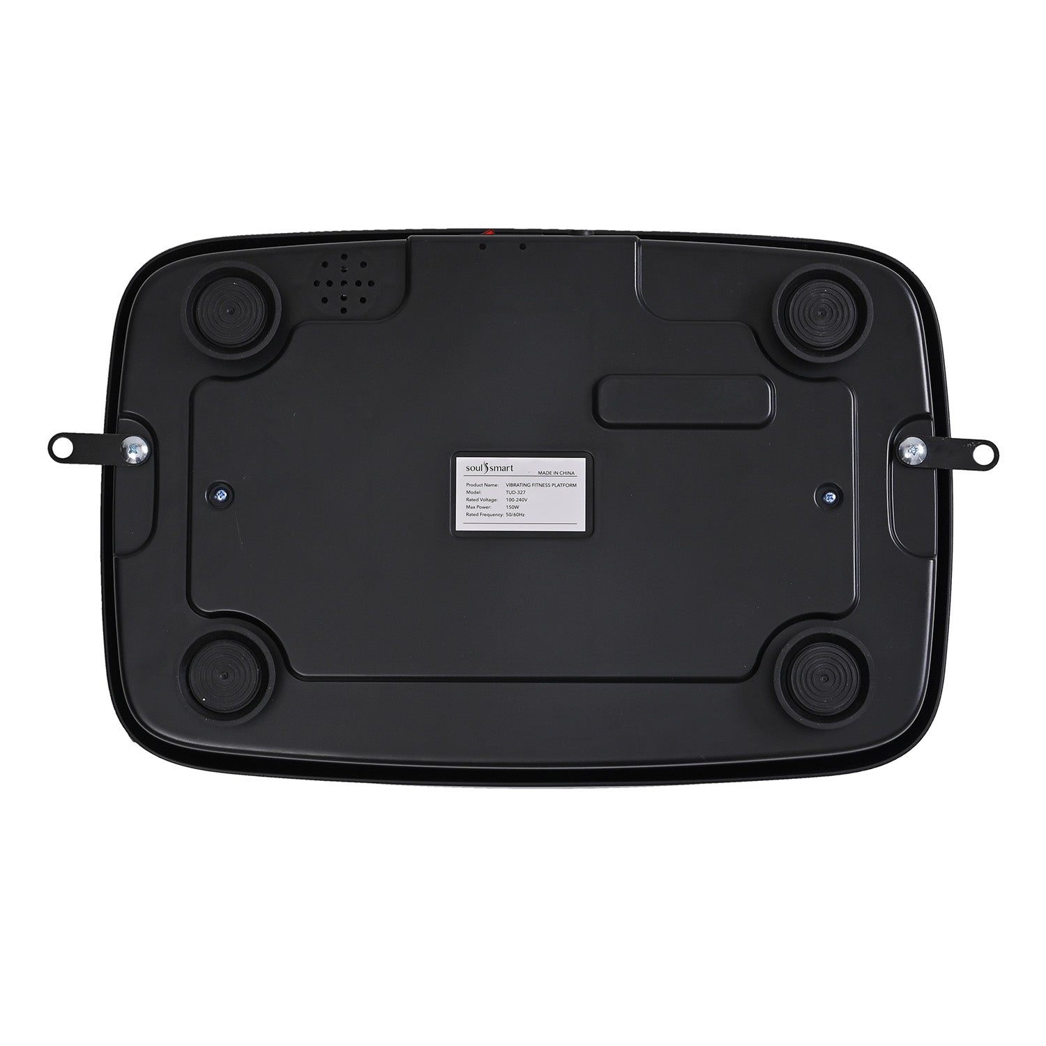 Soulsmart Vibrationsplatte mit RGB-Beleuchtung, Bluetooth-Lautsprecher und 150W-Motor, Schwarz