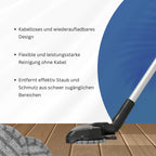 Homesmart - Kabelloser Staubsauger aus ABS, 0,6 L Kapazität, 23 x 24,5 x 114,3 cm, mit Zubehörset