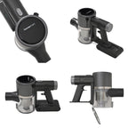 Homesmart - Kabelloser Staubsauger aus ABS, 0,6 L Kapazität, 23 x 24,5 x 114,3 cm, mit Zubehörset