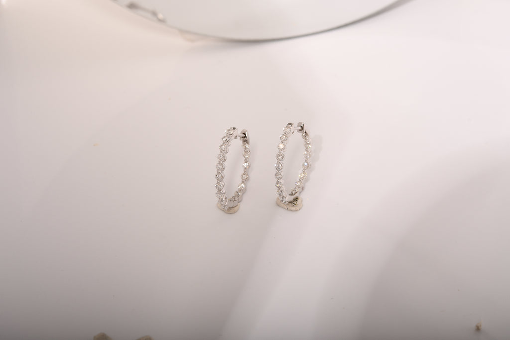 New York Kollektion - LUXURIANT DIAMOND Lab Grown Diamant SI1-SI2-GH Ohrringe 925 Silber ca. 1.50 ct