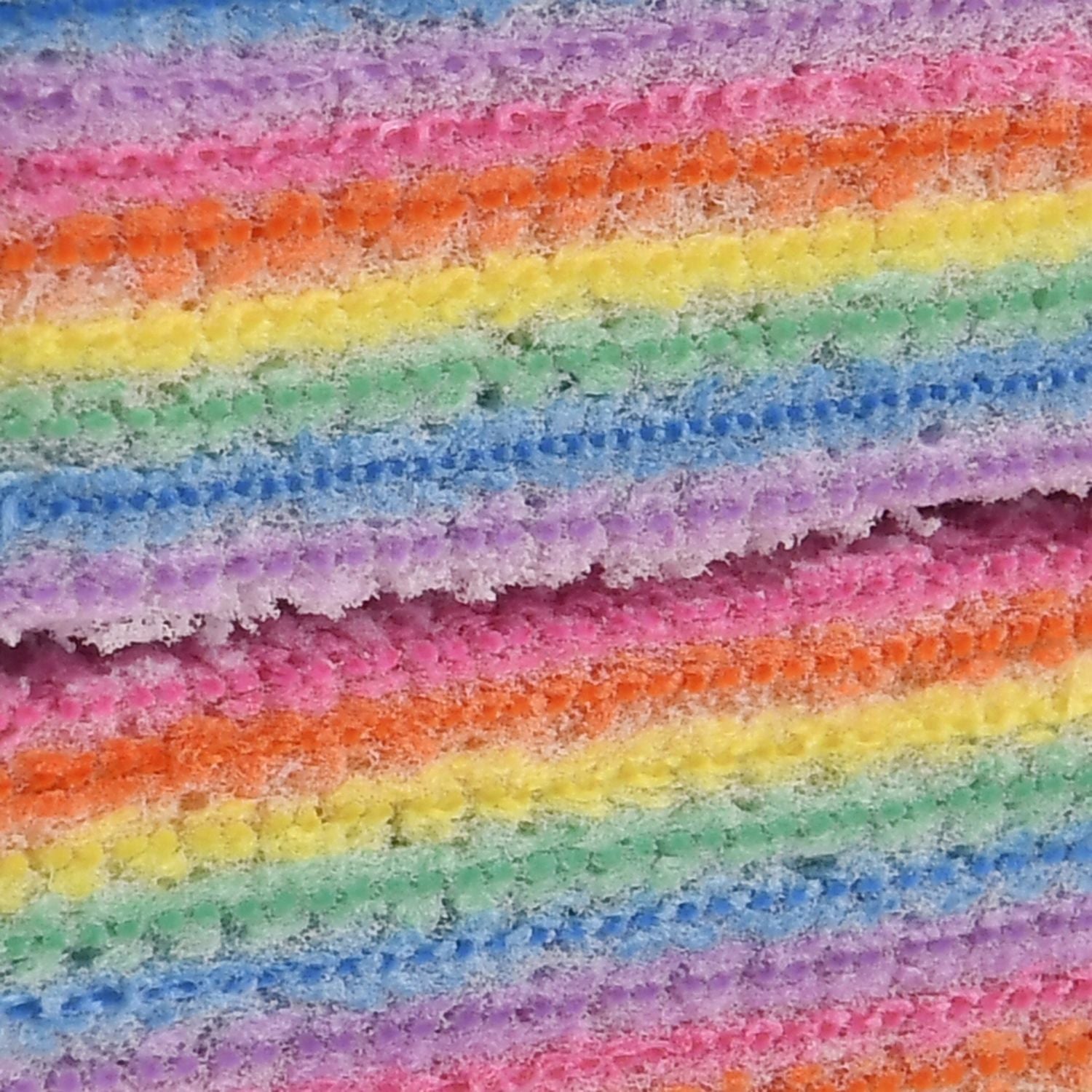 4er-Set Regenbogen-Putztücher, 12-Schicht Mikrofaser-Schwammblock, wiederverwendbar und saugstark