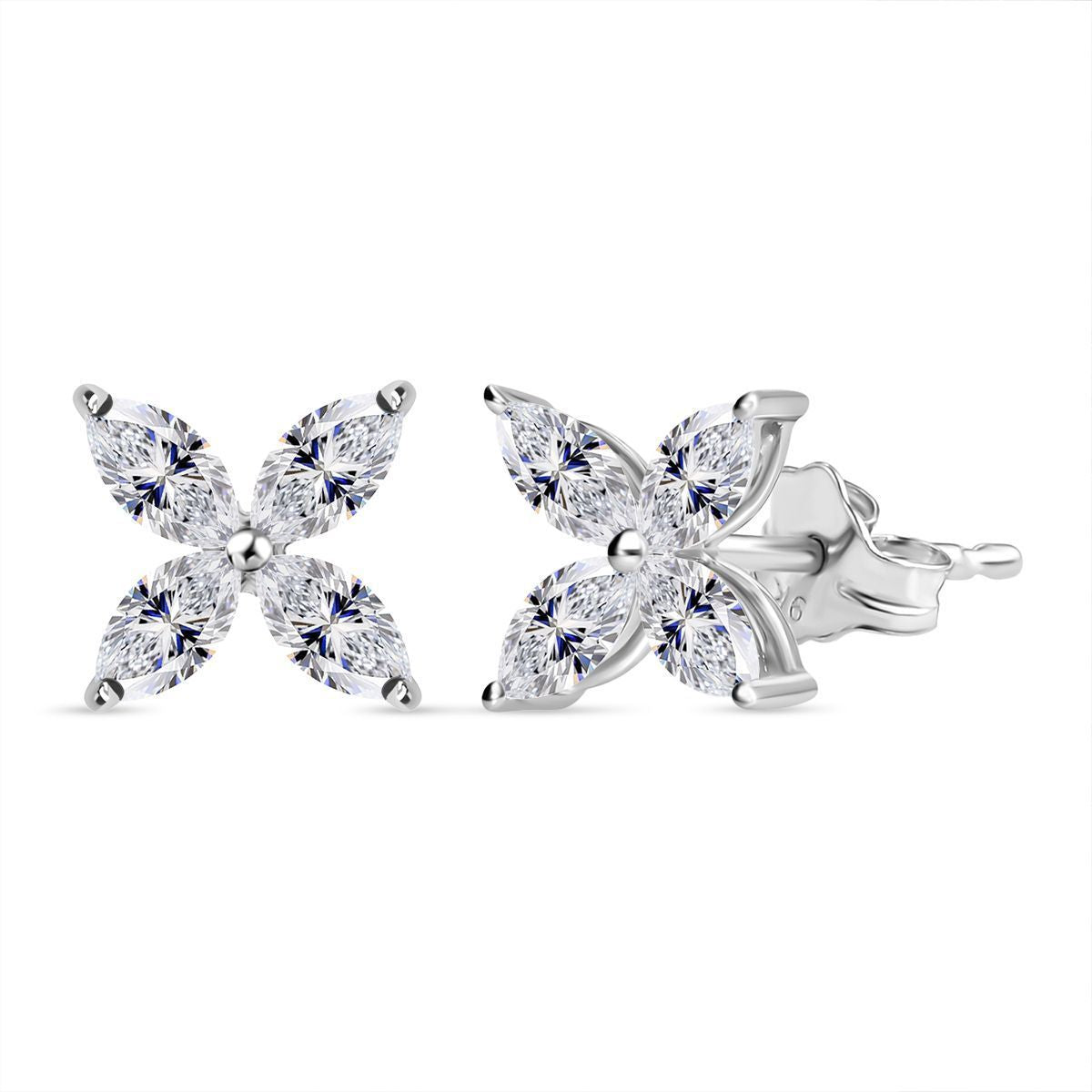 LUXURIANT DIAMOND - Lab Grown Diamant VS-GH SGL zertifiziert Ohrringe 375 Gold ca. 1,00 ct.