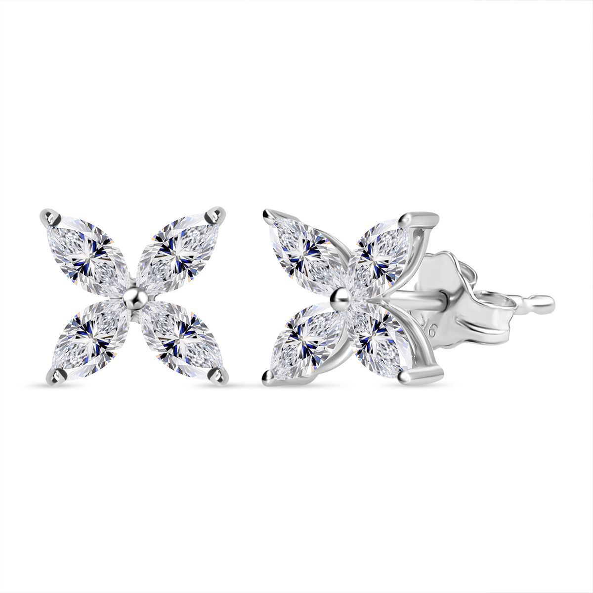 LUXURIANT DIAMOND - Lab Grown Diamant VS-GH SGL zertifiziert Ohrringe 375 Gold ca. 1,00 ct.