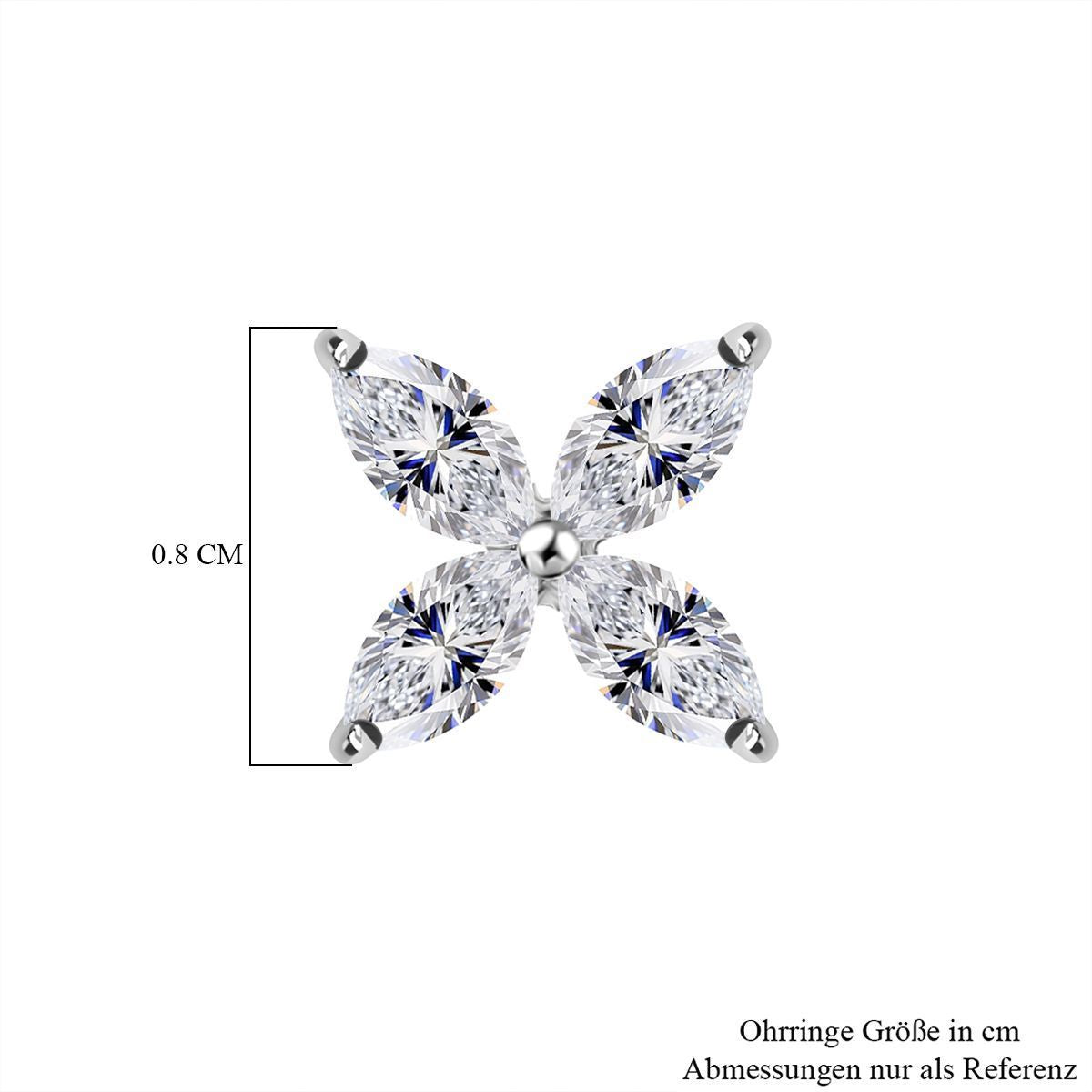 LUXURIANT DIAMOND - Lab Grown Diamant VS-GH SGL zertifiziert Ohrringe 375 Gold ca. 1,00 ct.