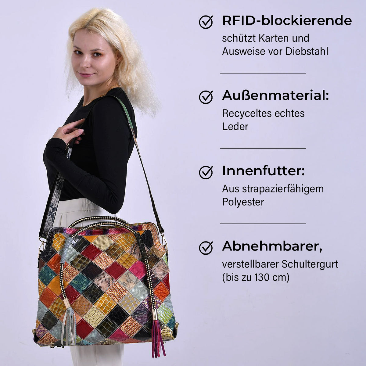 Rautenmuster mit Blume