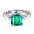 Pfau Triplett Quarz Ring, 925 Silber rhodiniert - 3,05 ct