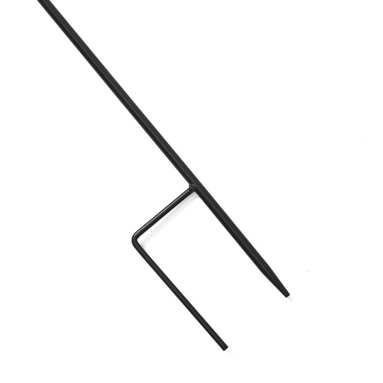 Dekoratives Windspiel in Blumenform, aus Metall, mit Ausschnitt-Design, langlebiges Eisen, zum Einstecken, für Garten oder Terrasse, ca. 25x97?cm