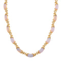 Opalit Halskette, ca. 45 cm + 5 cm Extender, gelb vergoldet ca. 250.00 ct