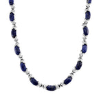 Sodalith Halskette, ca. 45 cm + 5 cm Extender, ca. 250.00 ct