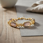 Opalit Armband ca. 15.25 cm + 5 cm Extender, gelb vergoldet ca. 65.00 ct