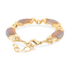 Opalit Armband ca. 15.25 cm + 5 cm Extender, gelb vergoldet ca. 65.00 ct