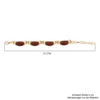 Sonnenstein Armband, ca. 15.25 cm + 5 cm Extender, gelb vergoldet ca. 65.00 ct