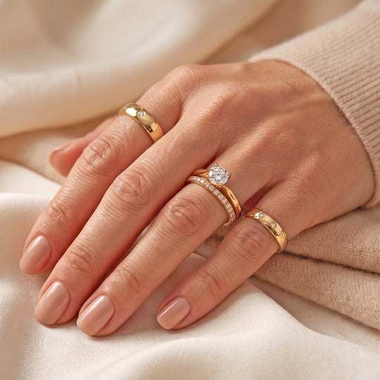 LUXURIANT SI-GH Labor Diamant Solitär Ring, 925 Silber rhodiniert - 0,33 ct.