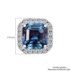 AAA Lab Grown Alexandrite, Lab Grown Diamant VS-EF Ohrringe, AGI zertifiziert und geprüft, 417 Weiß Gold ca. 4,27 ct.