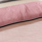 Dunkelrosa und Beige