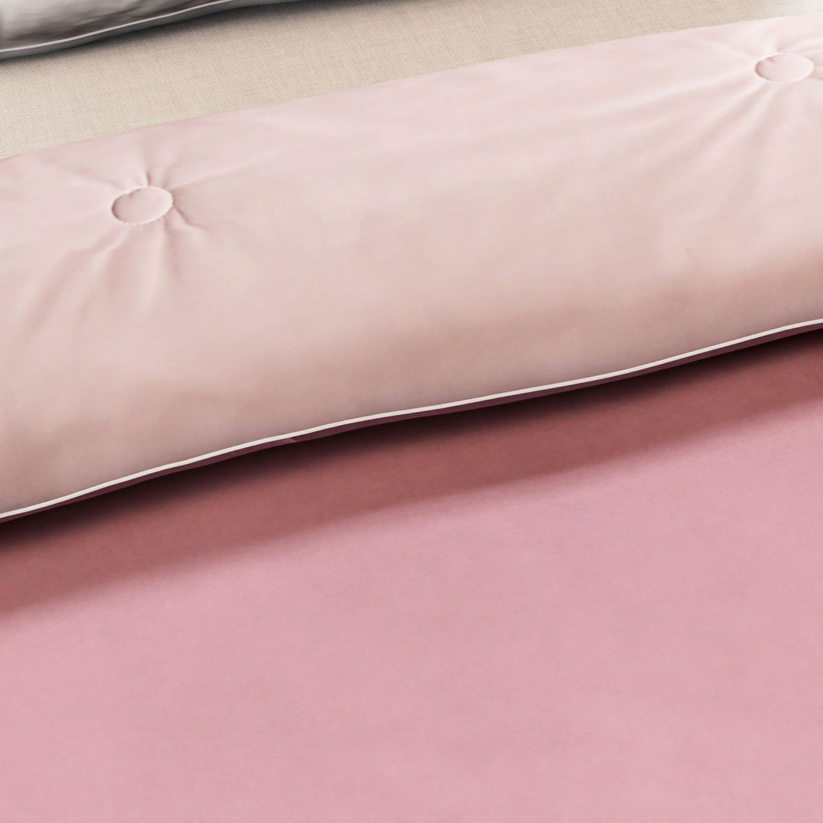 Dunkelrosa und Beige