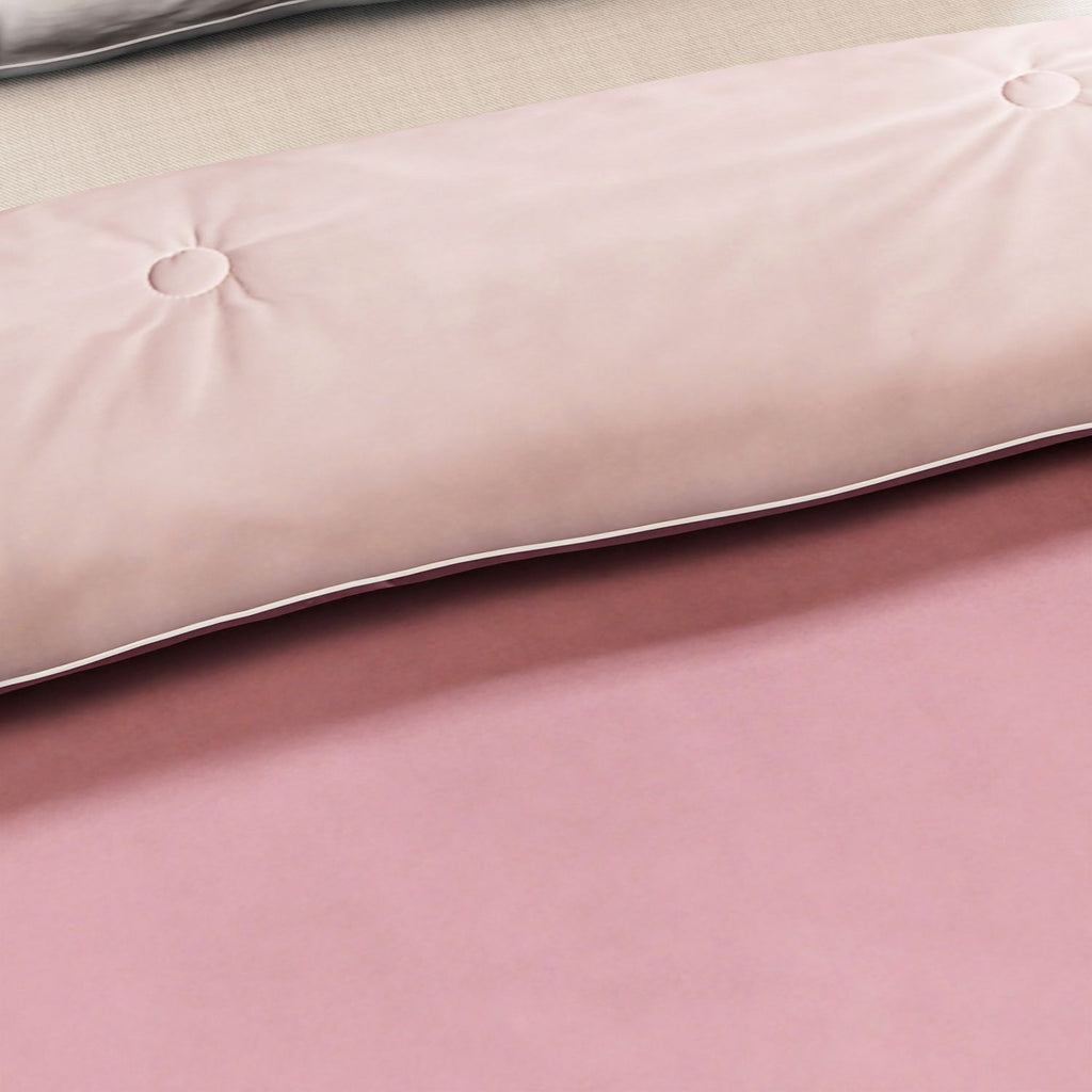 Dunkelrosa und Beige