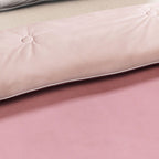 Dunkelrosa und Beige