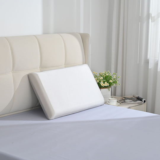 Serenity Night Kopfkissen aus Memory-Schaum mit kühlendem Bezug, ideal für heiße Schläfer, 70x40x10 cm, Grau