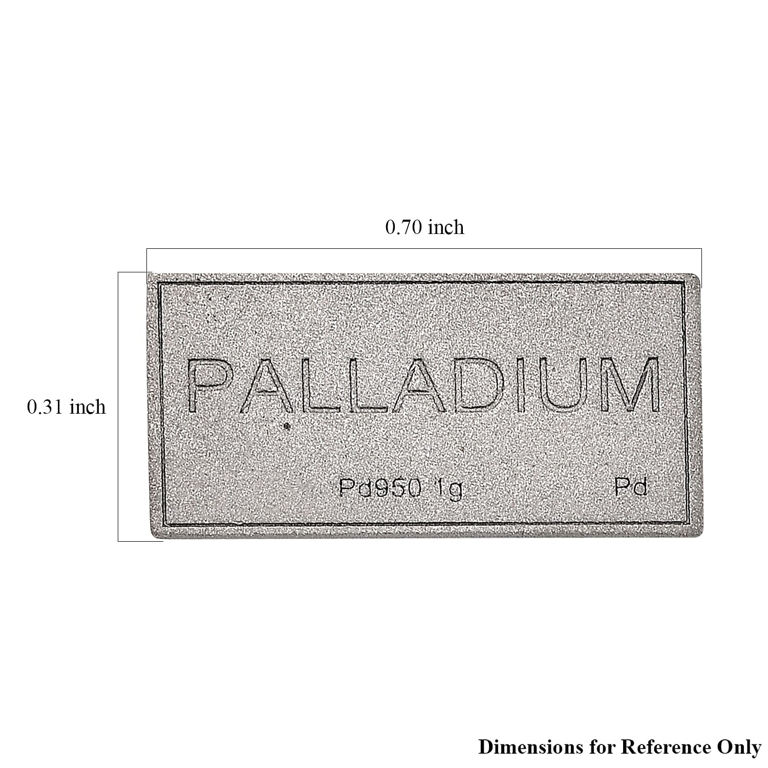 950 Palladium Barren (10-15 Werktage Lieferzeit) 1,00g